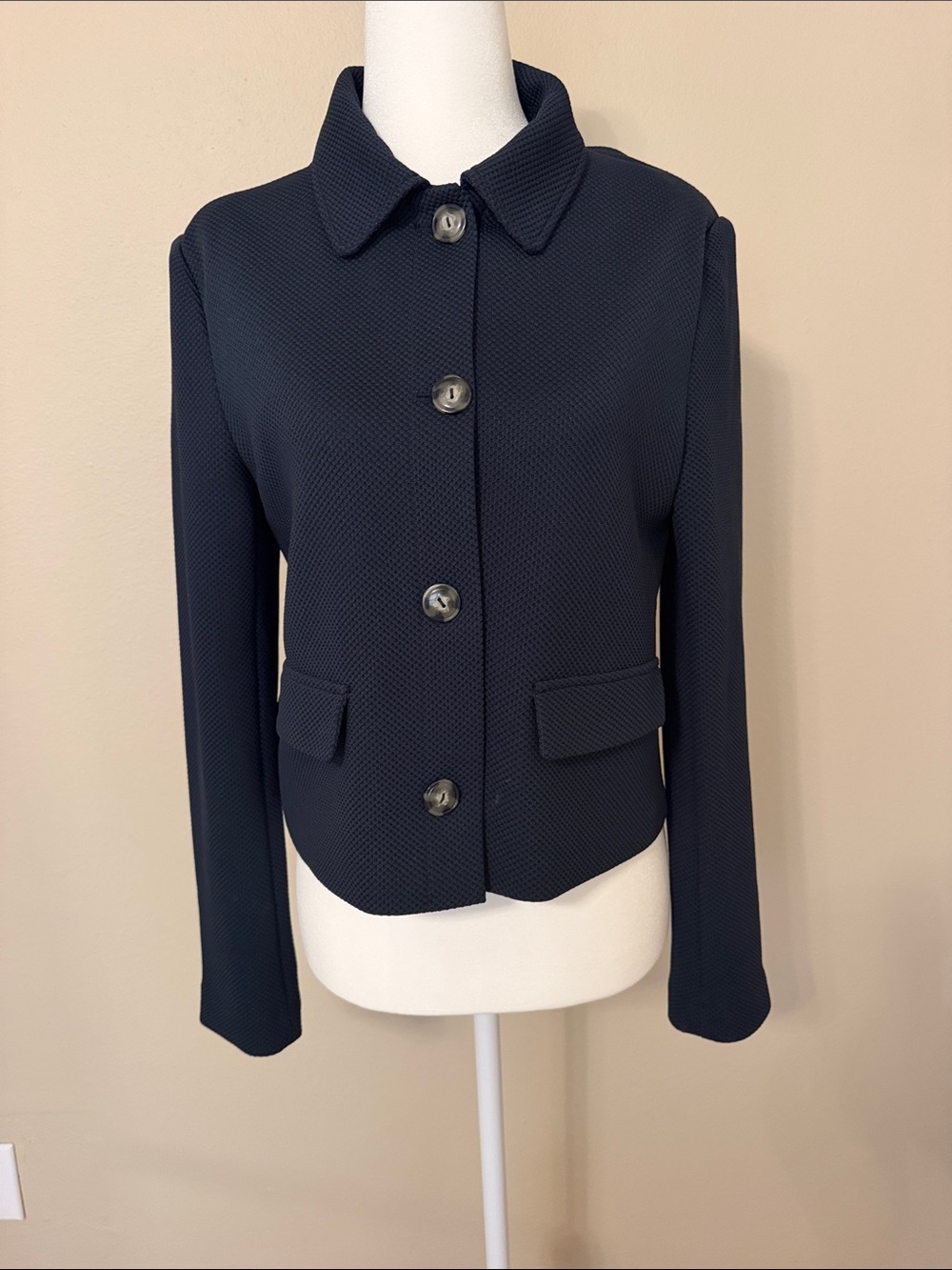 Woman’s Classic Navy Women's Button-Front Jacket